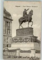 Beograd Belgrad 1916 - Denkmal Fürst Michael