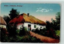 Feldpost WK I 6.Res.Div. Russisch-polnische Bauernhöfe Motiv Polen 1916