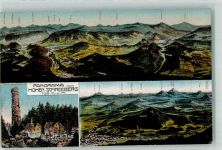Jilové Eulau Gebrauchsspuren Aussichtsturm Hoher Schneeberg Vogelschau