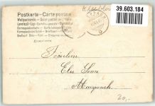 Glücksklee mit Siegel und Blumensträußen Namenstag 1907 Prägedruck