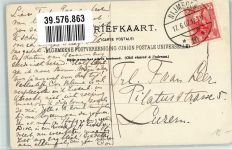 1131 Volendam 1907 Künstlerkarte an der Zuidersee Tracht Plattboot