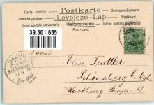 Schlüsselblume Veilchen Lithographie Liebe 1900 Prägedruck