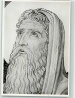 88631 W7792 Beuron Foto AK Zeichnung des greisen Simeon Beuroner Kunstschule Beuroner Kunstverlag 11082