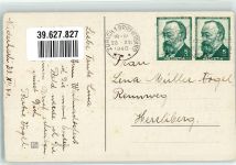 Glocke mit Schleife und Tannenzweige Weihnachten 1940