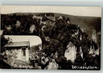88631 W7792 Beuron Foto AK Kirche St. Maurus Schloss Wildenstein