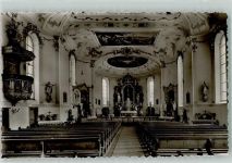 88175 W8999 Scheidegg , Allgäu - Kirche Innenaufnahme