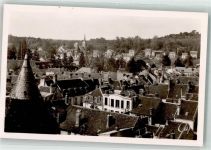 77140 Nemours Foto AK Blick von der Kirche St. Pierre