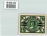 33098 W4790 Paderborn 1920 Notgeldschein 10 Pfennig Kaiser Carl der Große
