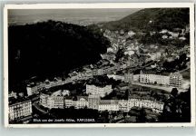 Karlovy Vary Karlsbad Foto AK Blick von der Josefshöhe
