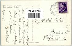 Frydlant Friedland Winter Beskiden Ort lt. Stempel