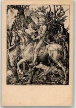 Ritter Tod und Teufel Klassiker der Graphik 4. Folge Nr. 5 Dürer, A. Künstlerkarte