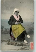 Frau Netze instandsetzen Angeln 1906