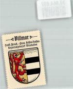 65606 W6256 Villmar Vignette Wappensammelmarke Kaffee Hag