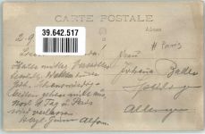 75000 Paris Foto AK Denkmal Ort handschriftlich