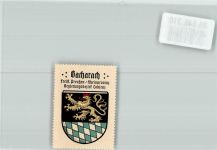 55422 W6533 Bacharach Vignette Wappen