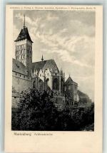 Marienburg Malbork Foto AK Schloss Kirche