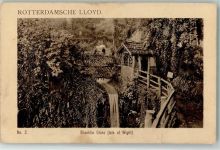 Isle of Wight 1911 Gebrauchsspuren Shanklin Chine No. 2 Rotterdamsche Lloyd