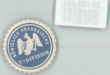 Königl. Preussische 7 te Division Regiment Siegelmarke