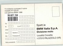 BMW Nuova R 1100 RT Werbung Motorrad