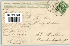 Heideröslein Sah ein Knab ein Röslein stehn Liederkarte 1907 Prägedruck