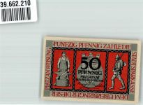 33602 W4800 Bielefeld 1918 Notgeldschein 50 Pfennig Kriegsplatzanweisung