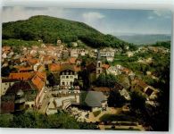 64658 W6145 Lindenfels , Odenw Foto AK Blick auf Kurgarten und Kurhaus Kirche Auto