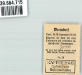 48231 W4410 Warendorf Vignette Wappensammelmarke Kaffee Hag Nr. 38