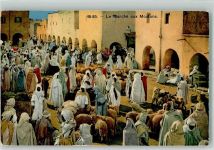 Tracht Marktszene Photochromie A.D.I.A. Motiv Algerien