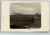 Reims Flughalle Flugplatz Trümmerort Privatfoto AK
