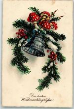 Glocke Fliegenpilz Weihnachten 1922