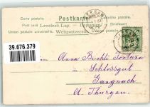 Schuh Vergissmeinnicht Spruch Glückwunsch 1903 Prägedruck