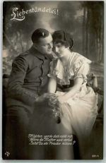 Frau Paar Spruch Liebesständelein WB SS Nr.697-4 Poesie 1920