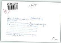 66709 W6649 Weiskirchen , Saar FOTO KEINE AK Treppe Hocker Tisch Blumen Jugendherberge Ort handschriftlich Foto Original aus Archiv eines Ansichtskartenverlags
