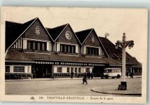 14800 Deauville 1937 Foto AK Omnibus Bahnhof