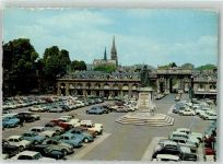 54000 Nancy - Stanislas Platz Arc de Triomphe und Saint Epvre Kirche Oldtimer