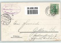 01855 O8360 Sebnitz 1903 Lithographie Obere Schleuse Hinterhermsdorf