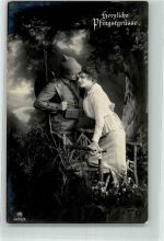 Rotophot 4876/3 Pfingsten Soldatenliebe WK I 1916 Foto AK