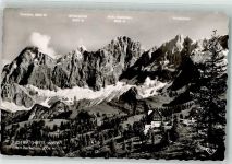 Austriahütte Foto AK Dachtein Hüttenstempel