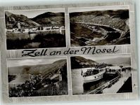 56856 W5583 Zell Mosel - Fahrgastschiff Brücke