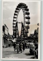 1020 Wien 2. Bezirk, Leopoldstadt Foto AK Prater Riesenrad Auto Oldtimer Kino WK II