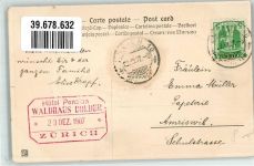 Jugendstil Weihnachten 1907 Prägedruck