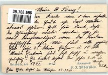 94419 W8386 Reisbach , Niederbay 1916 - Korrespondenz Firma Silbereisen Feldpost WK I