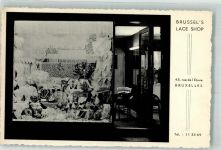 Brüssel Bruxelles Foto AK Handlung Lace Shop rue de l´Etuve