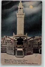 Chicago 1915 Mondschein White City Amusement Park