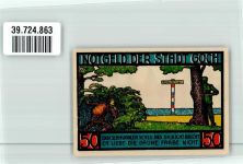 47574 W4180 Goch 1922 Notgeldschein 50 Pfennig Steintor