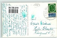 56856 W5583 Zell Mosel 1952 - Fähre