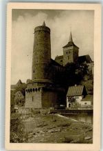 O8600 Bautzen Alte Wasserkunst u. Michaeliskirche Kupfertiefdruck Gebr. Weigang Turm