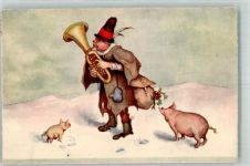 Tuba Stechpalme Landstreicher AR.i.B. Nr.6020-4 Schwein