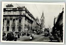 Aberdeen 1955 Foto AK Straßenbahn Auto Union Street