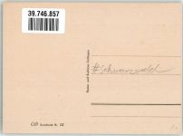 Ein älteres Paar in Tracht vor einem Schwarzwaldhaus Celi Kunstkarte Nr. 122 Schwarzwaldhaus Künstlerkarte